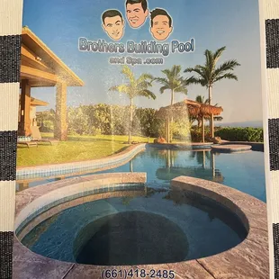 Brochure they give out.