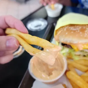 Gotta have 1000 Island with my fries