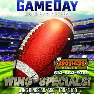 Watch the NFL with the Brothers and crew