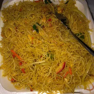 Singapore fried rice noodles
