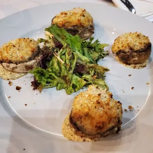 Crab Stuffed Mushrooms.