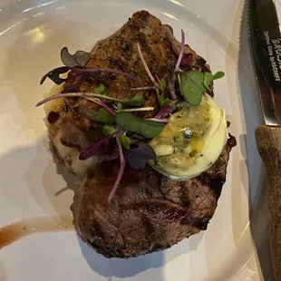 Filet. Pretty good! The potatoes taste very authentic. I just needed to add some more butter.