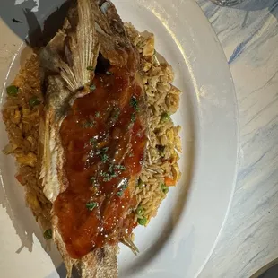 Red Snapper and Fried Rice