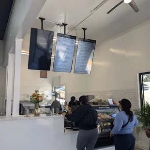 Inside ordering area