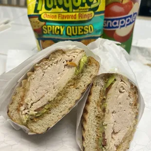Chipotle chicken panini
