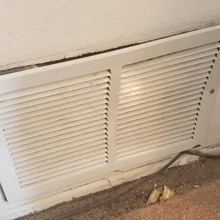 Brothers Heater Installation Damage on adjacent wall to heater closet.  Owner refused to repair.