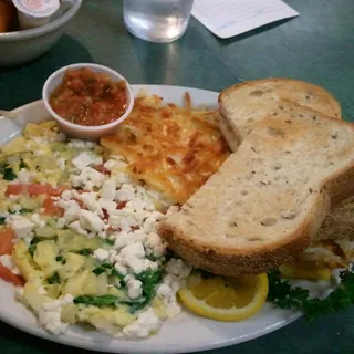 Spinach and Feta Scramble