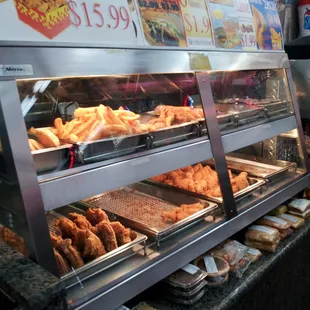 a variety of food items