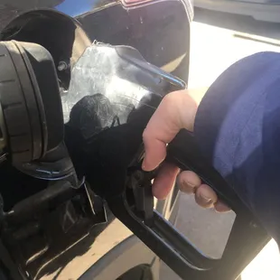 Have to hold the handle  No rest marker