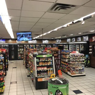 the inside of the store