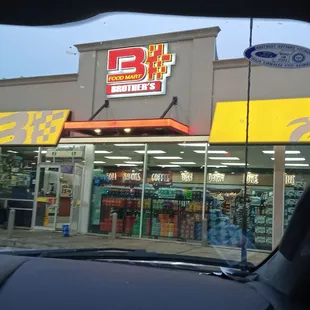 the front of the store