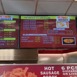 Food menu