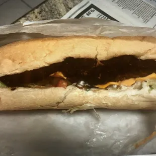 Hot sausage was burnt like charcoal. Major disappointment.