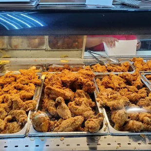 fried chicken and french fries