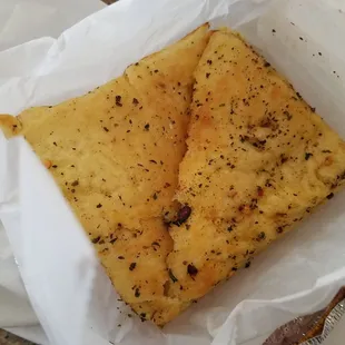 Super soft garlic bread that came with the Lasagna order