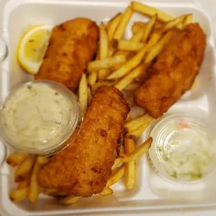 fish, seafood, food, fish and chips