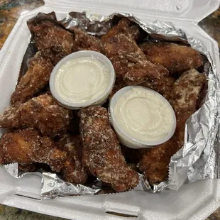 Garlic Parmesan wings