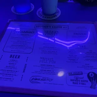 Drink Menu