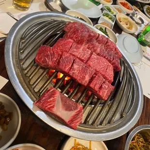 a table full of food