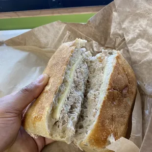 Tuna press sandwich