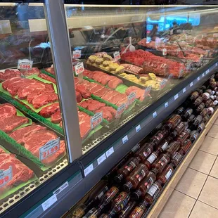 The fresh beef case.