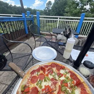 View from their back patio over the water