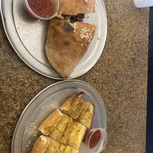 two plates of food