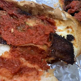 Burnt veal and just sauce