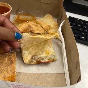 This Stromboli is missing it's fillings