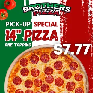 a pizza with pepperoni on it