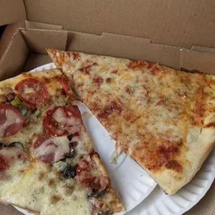 2 lunch special slices