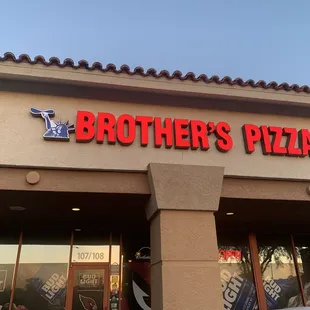 the front of a restaurant