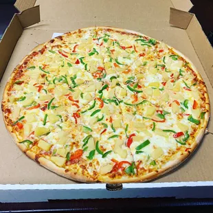 Perfectly spread out toppings!!!