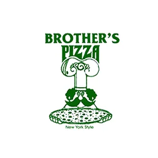 a cartoon of a man holding a pizza