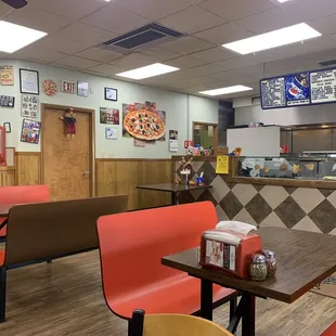 the inside of a restaurant