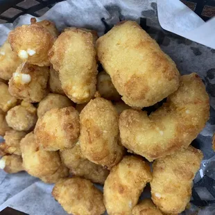 fried tater tots in a basket