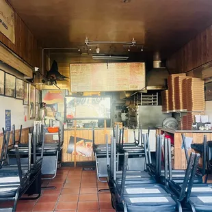 the interior of a restaurant