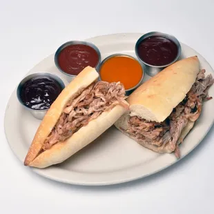 Pulled Pork slow smoked for 14 hours