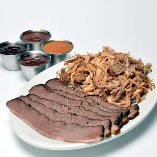 Beef Brisket with cherry and hickory woods mouth watering..