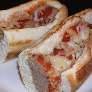 Hand made Meatball and cheese
