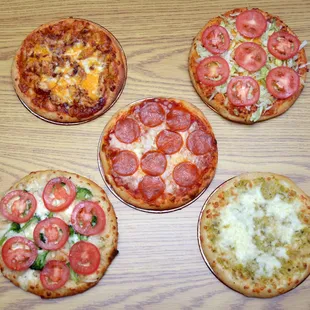 Personal Pizzas ready in about ten minutes