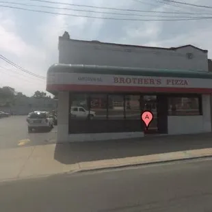 Brother's Pizza in Warren Ohio, Google Street View