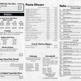 Menu side 2
