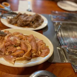Chicken and Kalbi