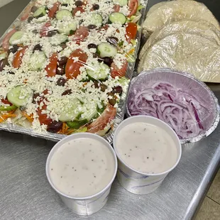 Greek salad catering