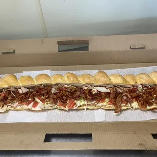 3 foot turkey sub