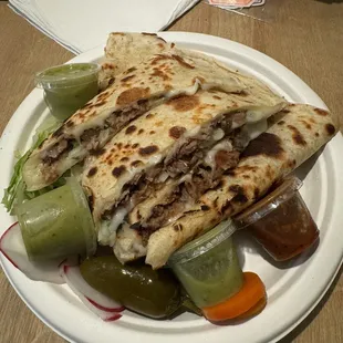 carnitas quesadilla