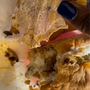 Philly Mix Steak and Chicken Sandwich