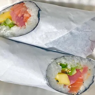 sashimi, sushi, sushi and sashimi, food