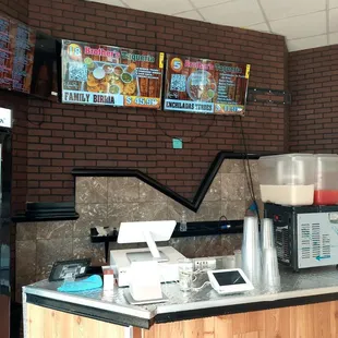 Digital menu board(screen changes fast)